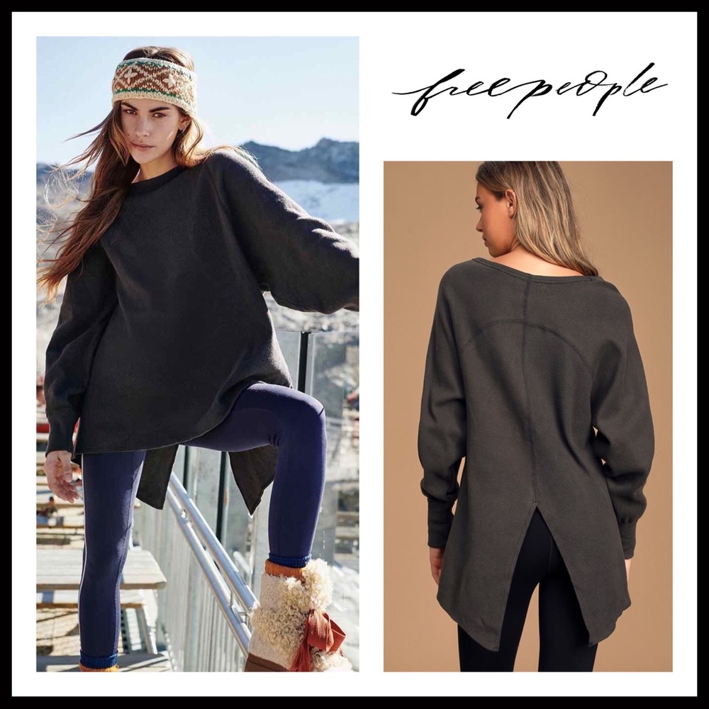 FREE PEOPLE BOHO TUNIC OVERSIZED PULLOVER TOP A2C - Picture 12 of 16